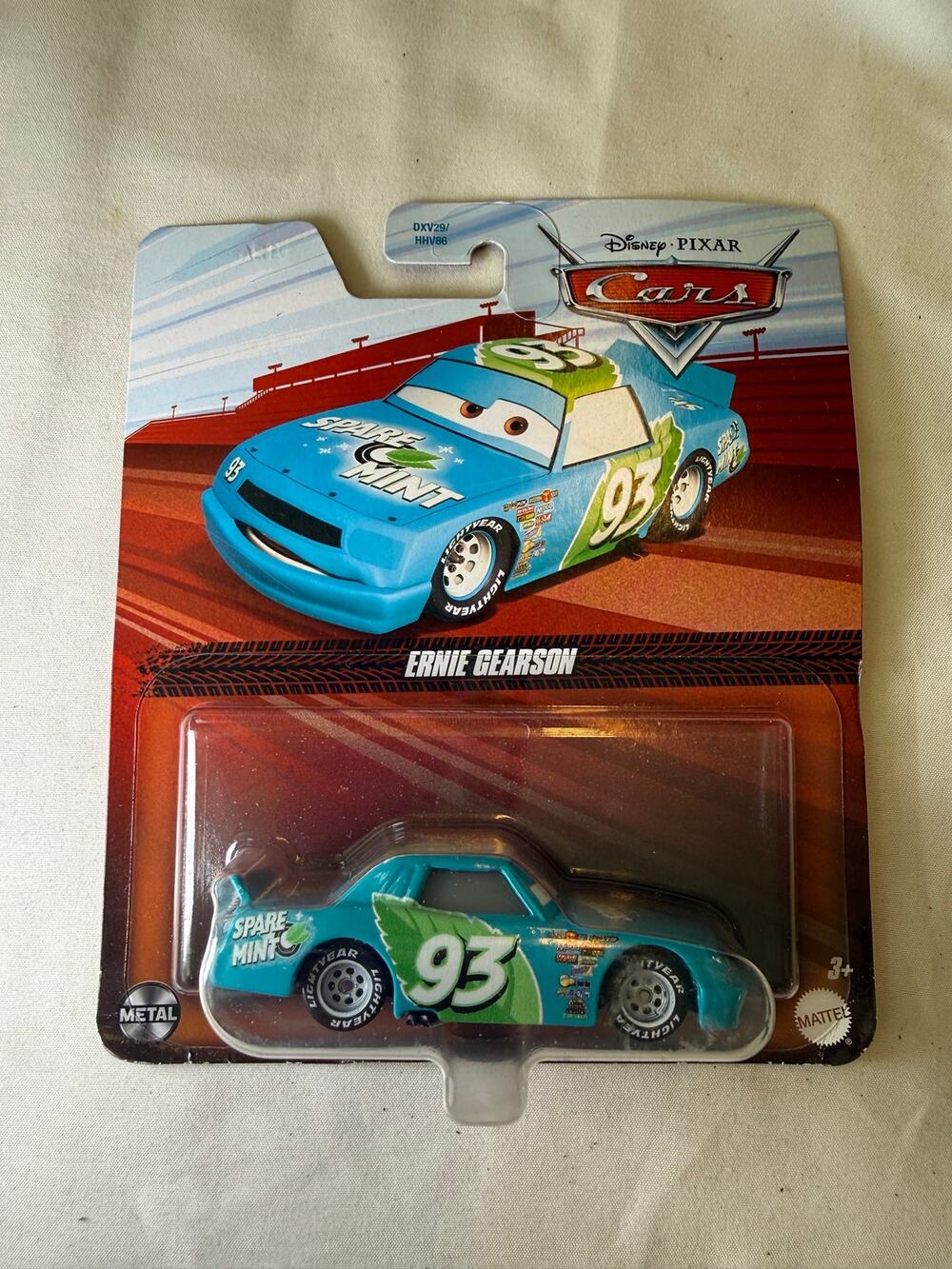 Disney Pixar Cars Ernie Gearson 93 Spare Mint Mattel Diecast New Sealed